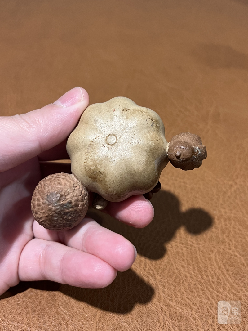 清初 紫砂瓜果砚滴 - 图9